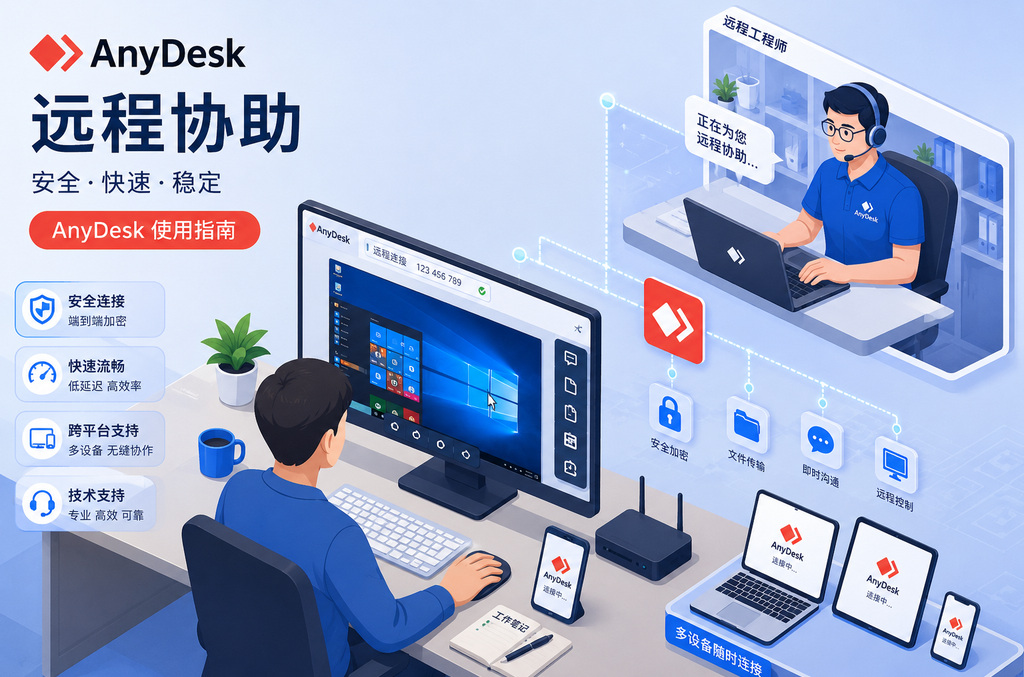 4个场景必须启用AnyDesk只允许特定ID连接设置